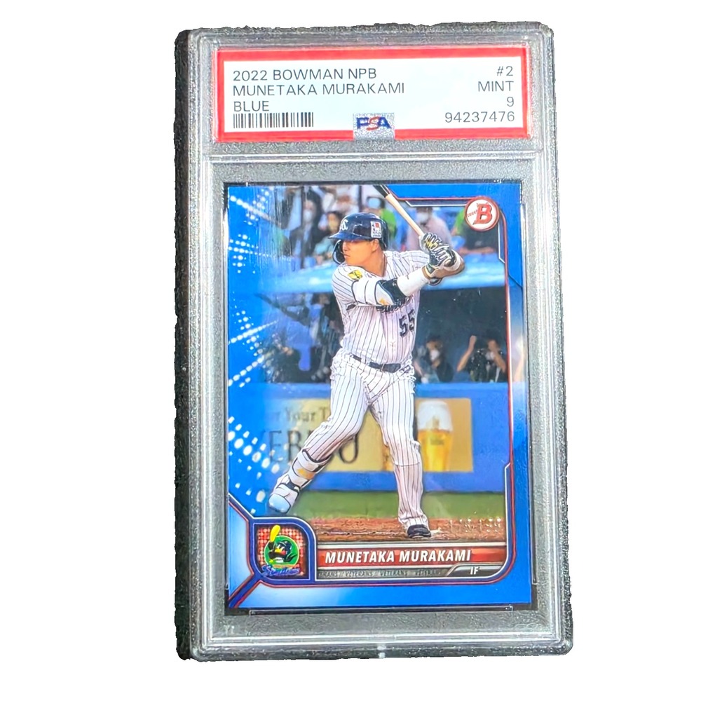 179/199 2022 Bowman NPB Munetaka Murakami #2 Blue /199 PSA 9 Mint